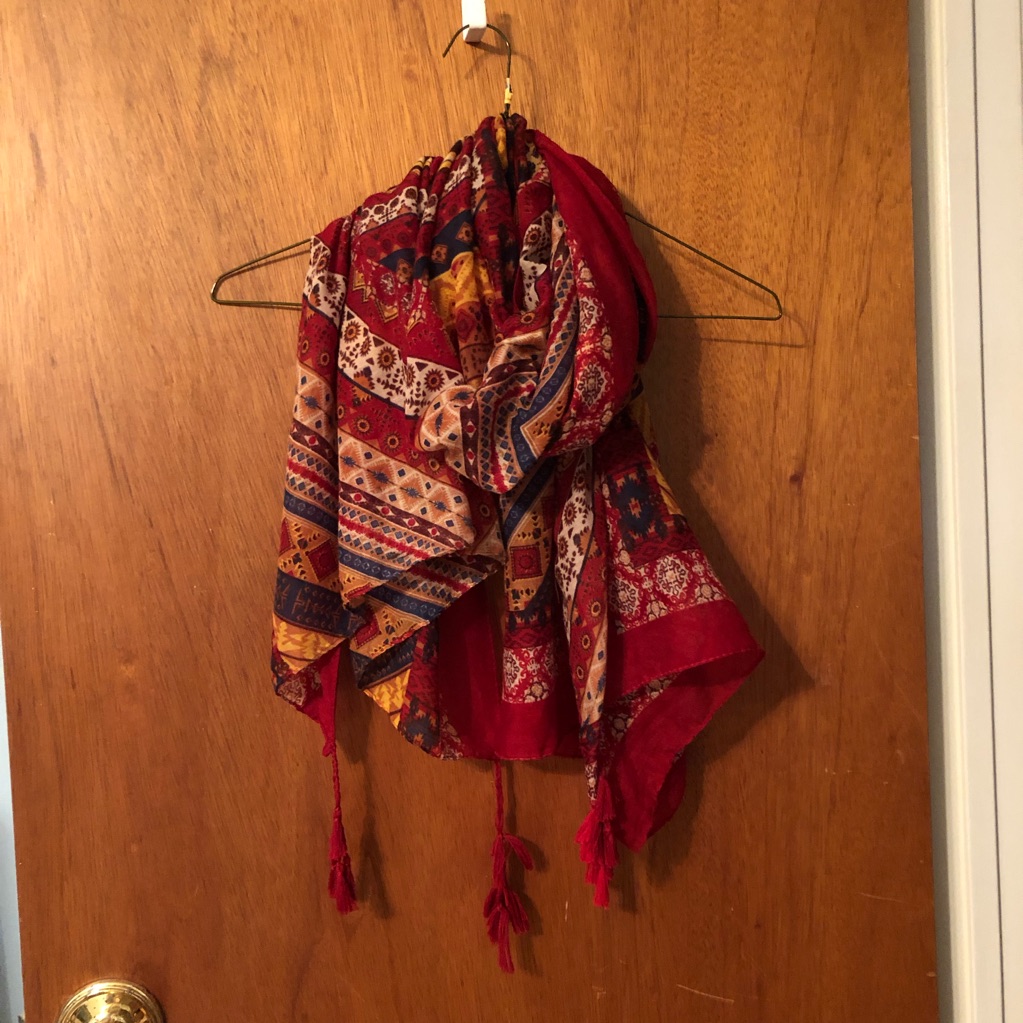 Long Patterned Wrap/ Scarf